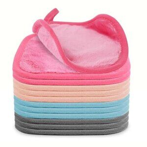 Makeup Remover Cloth 12 Pack, Ultra Soft and Reusable Microfiber Makeup Remover